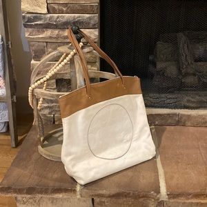 Large Coach leather tote